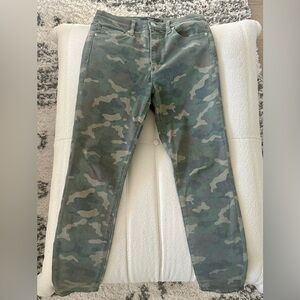 Hudson Jeans Green Camouflage Pants